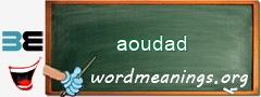 WordMeaning blackboard for aoudad